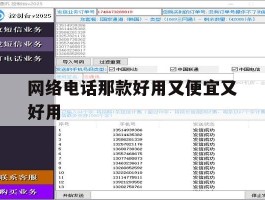 网络电话那款好用又便宜又好用