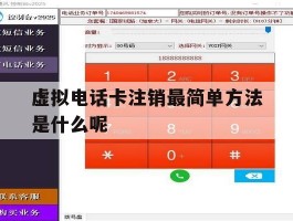 包含虚拟电话卡注销最简单方法是什么呢的词条