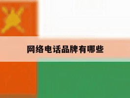 网络电话品牌有哪些