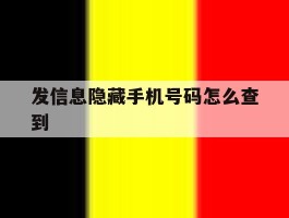 发信息隐藏手机号码怎么查到