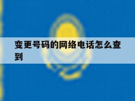变更号码的网络电话怎么查到