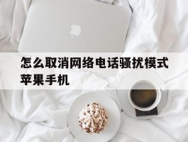 怎么取消网络电话骚扰模式苹果手机
